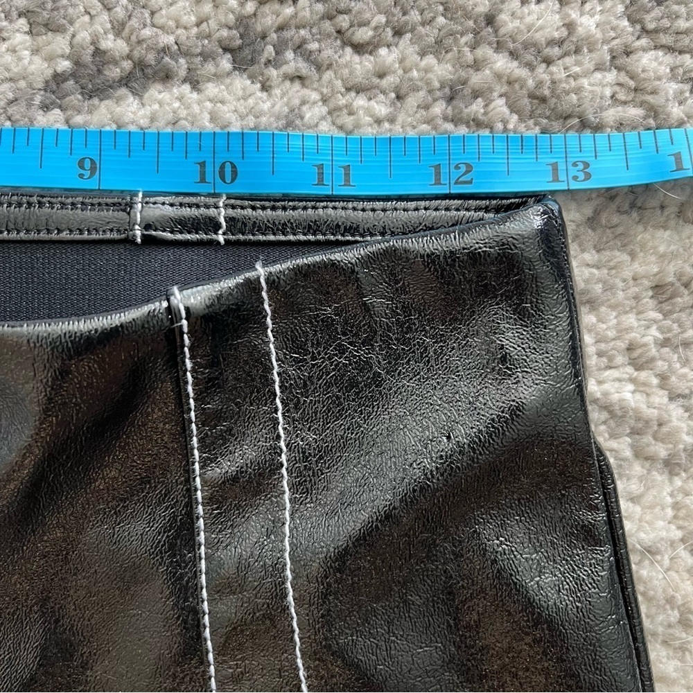 Sunday Best Vegan Leather Slim Fit Moto Tessy Pants-Black-Small - Picture 16 of 16